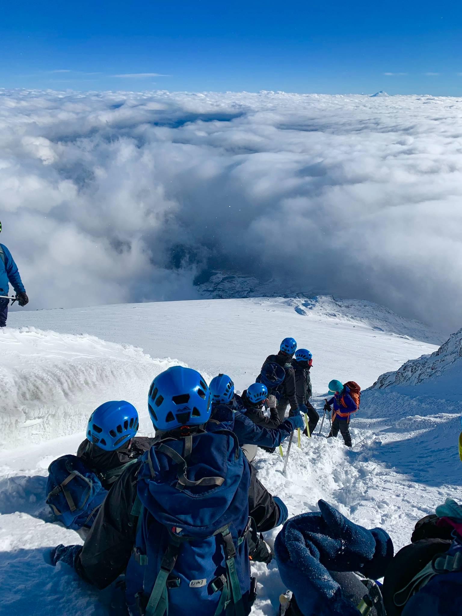 Students Mountain Climbing in Chile